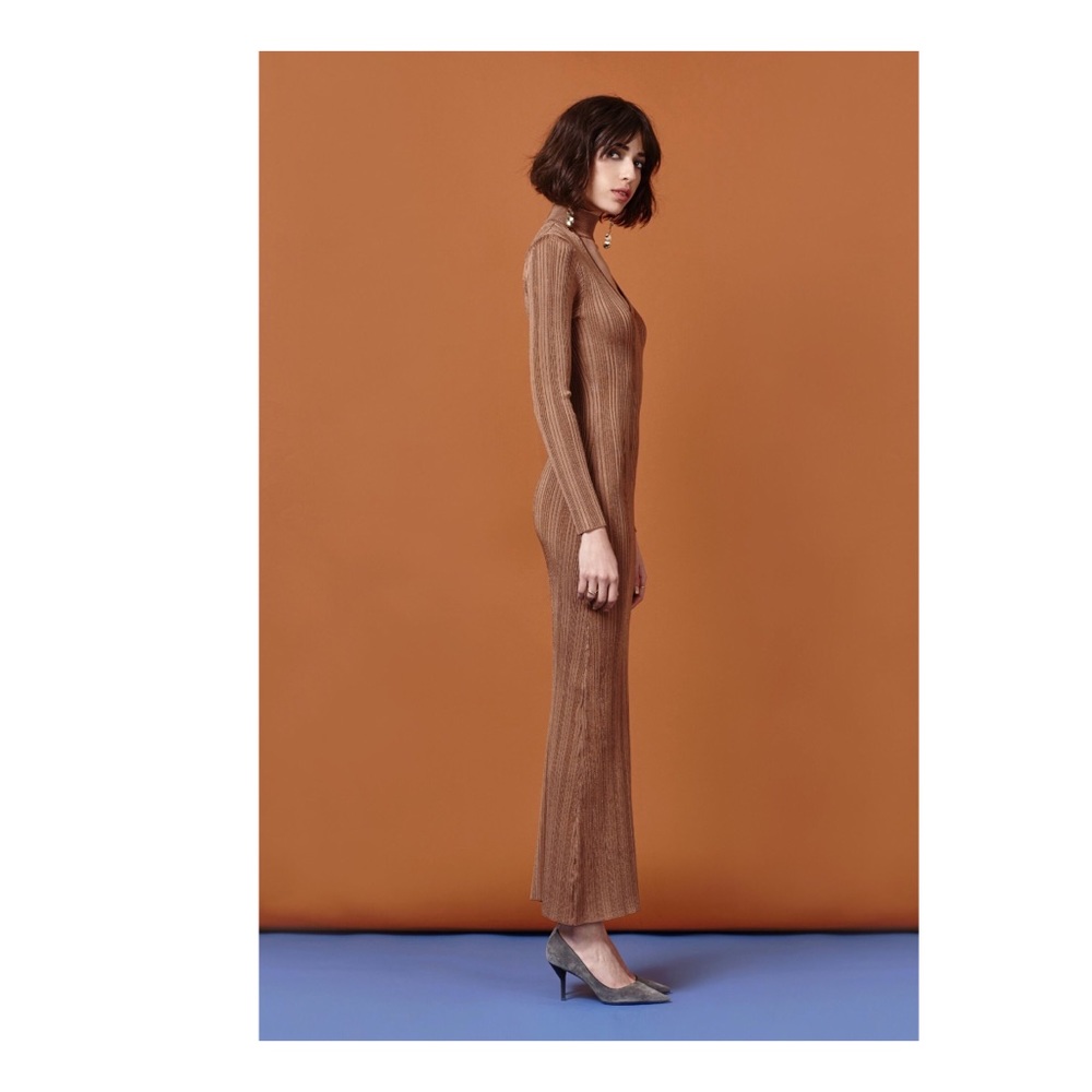 Arc Dorit Maxi Bodycon Dress in Hazel - Picture 3 of 3